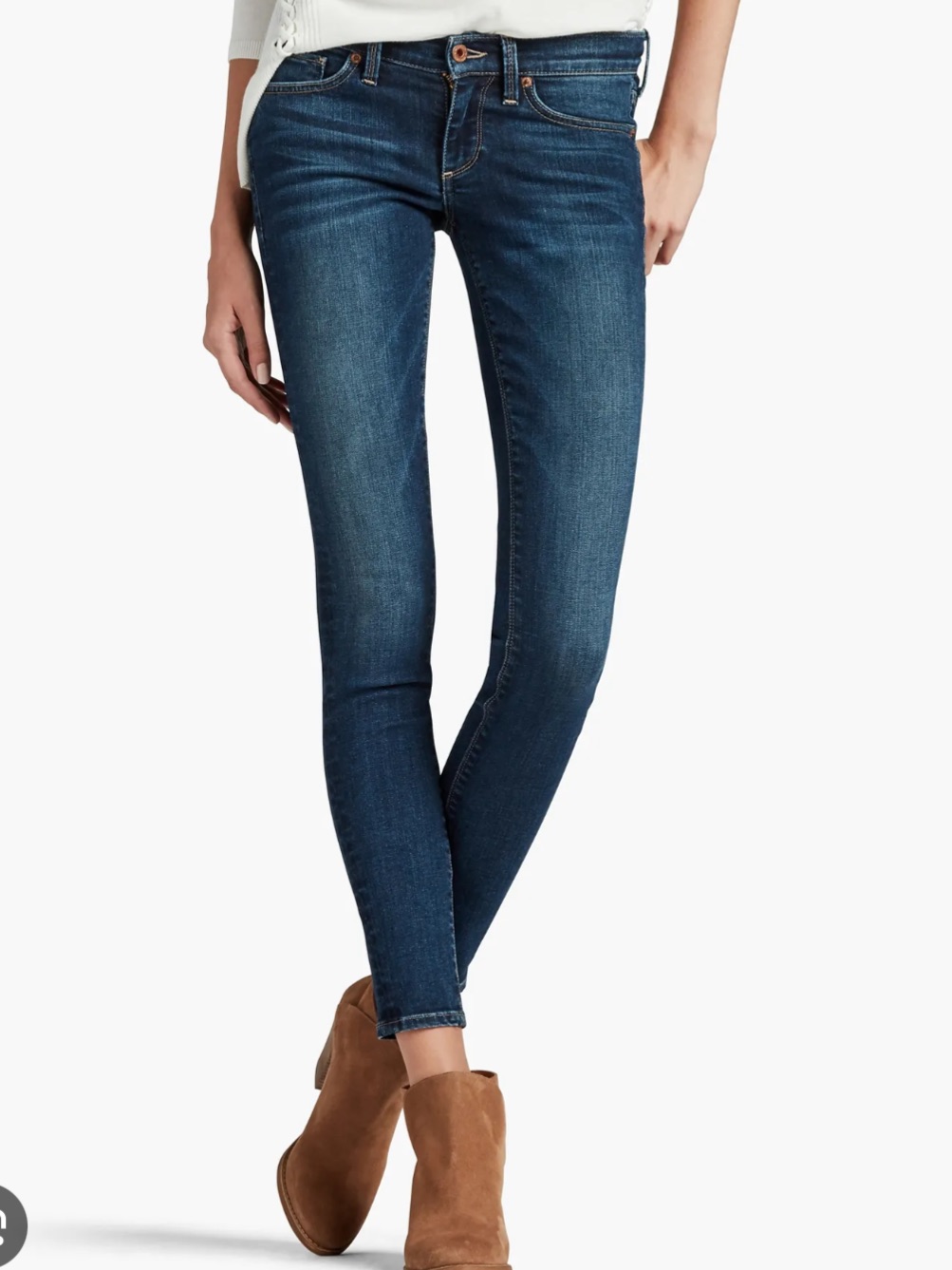 Lucky Brand Charlie Skinny Jeans In Indigo Blue